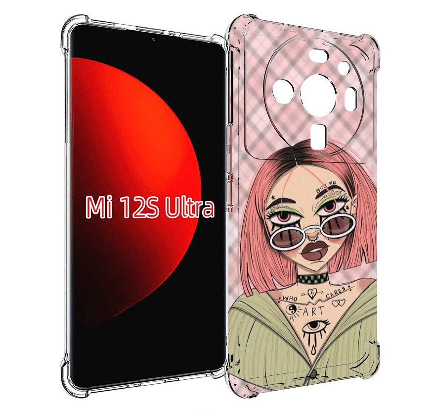 

Чехол MyPads бунтарка-девочка для Xiaomi 12S Ultra, Прозрачный, Tocco