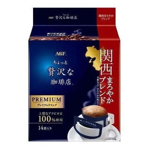Кофе AGF A Little Luxury Coffee Kansai Mellow Blend в дрип-пакетах, 14 шт, 112 г