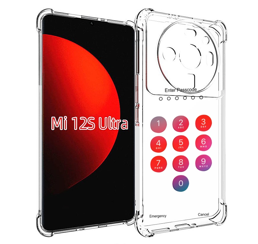 

Чехол MyPads введите-пароль для Xiaomi 12S Ultra, Прозрачный, Tocco