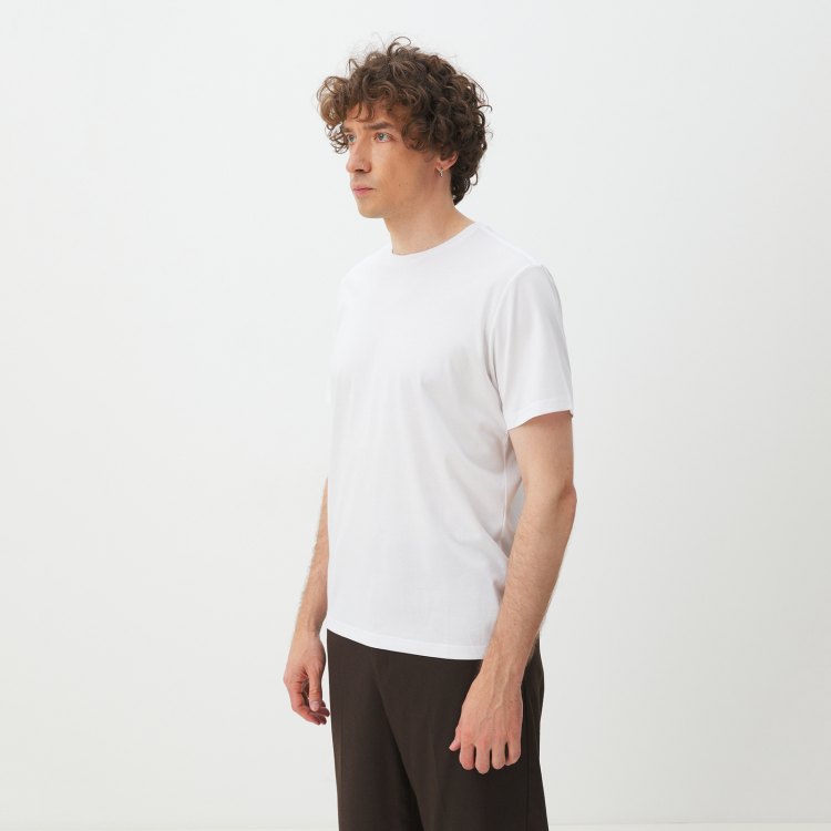 

Футболка мужская Maison David SS53 белая XL, Белый, SS53