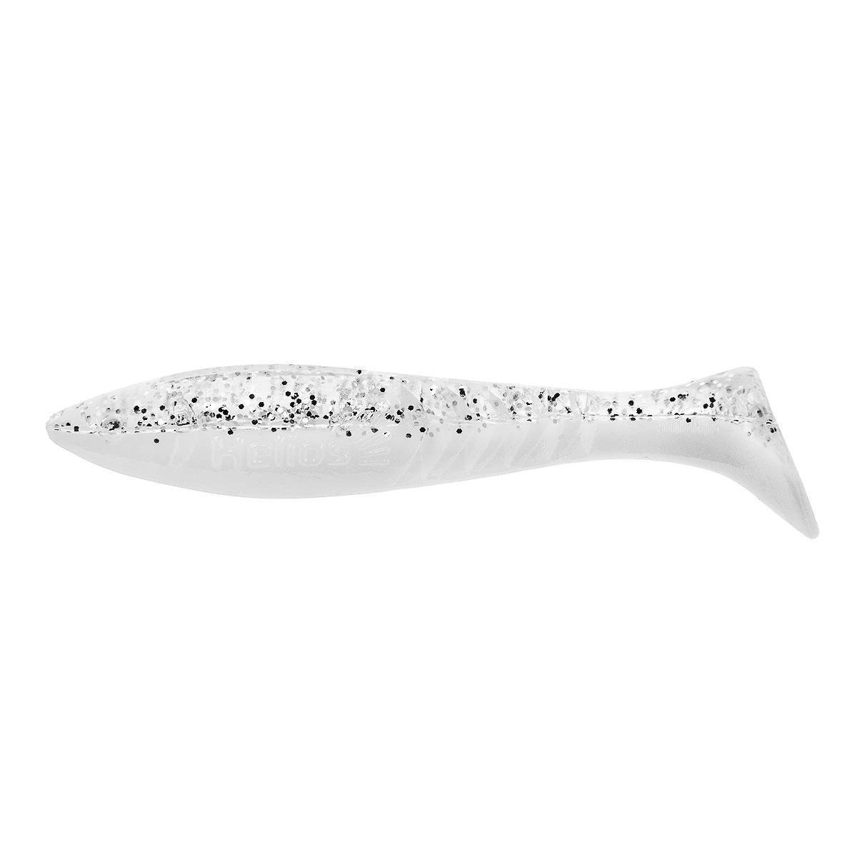

Виброхвост несъедоб. Slash 2,64"/6,7 см White & Sparkles 100шт. (HS-19-002-N) Helios