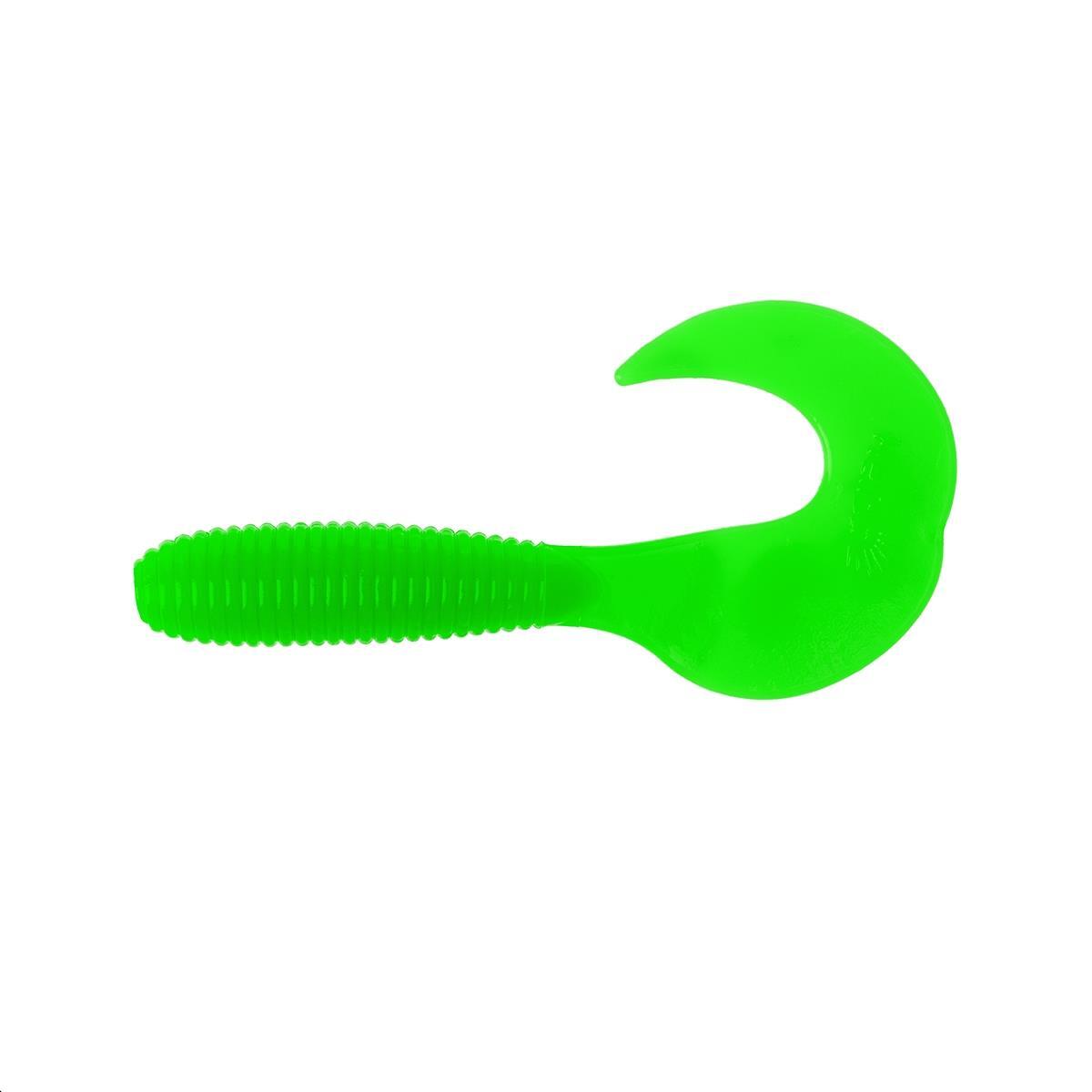 

Твистер несъедоб. Credo 3,35"/8,5 см Electric green 100шт. (HS-11-007-N) Helios