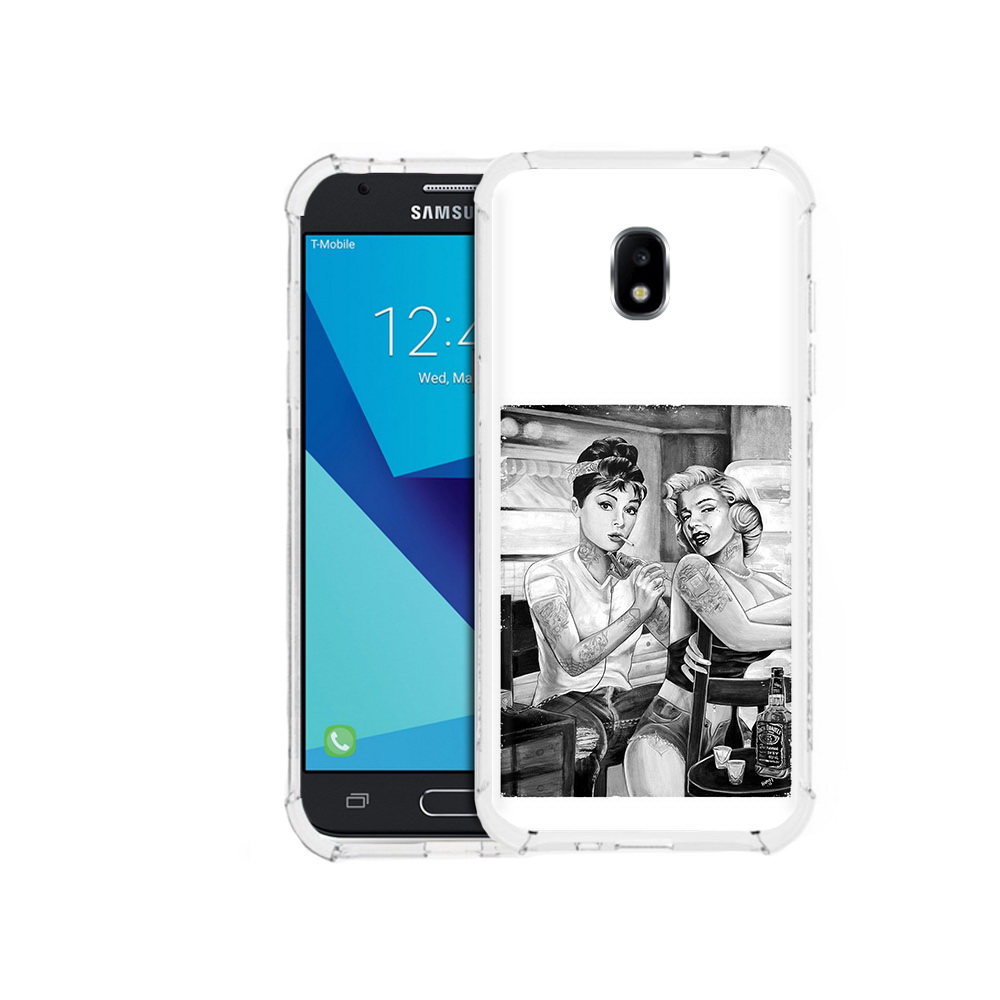

Чехол MyPads Tocco для Samsung Galaxy J7 Pro тату мастер (PT128255.589.637), Прозрачный, Tocco