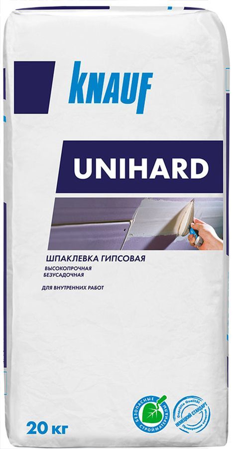 KNAUF Unihard шпаклевка гипсовая высокопрочная безусадочная (20кг)