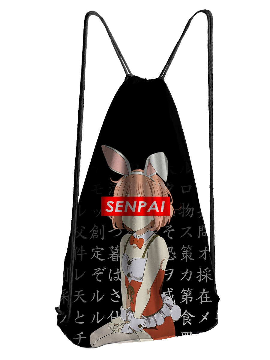 фото Мешок для обуви drabs мешок 24 anime senpai, антме сенпай девочка с ушками