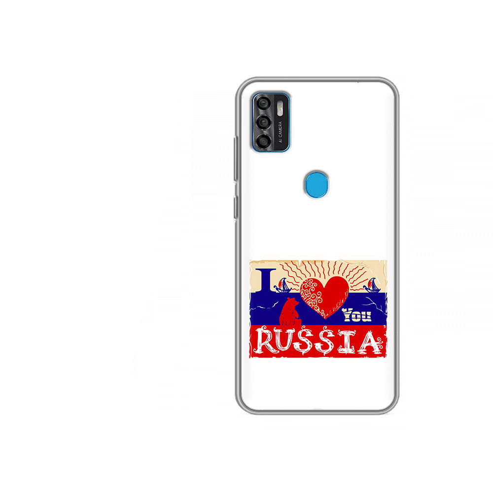 

Чехол MyPads Tocco для ZTE Blade A7s 2020 Люблю Россию (PT158171.472.112), Tocco