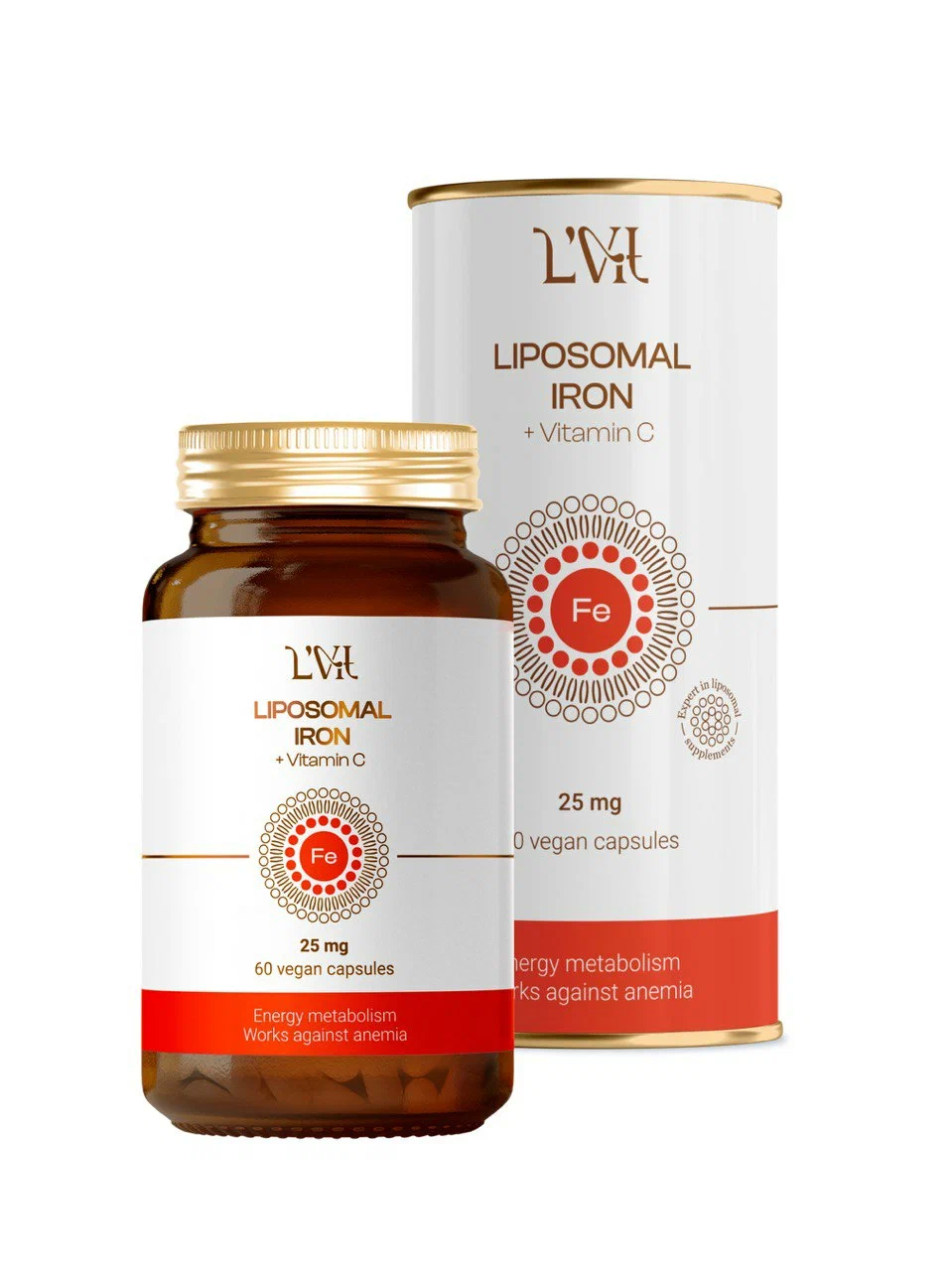 

Liposomal Iron + Vitamin C Liposomal Vitamins 60 капсул 250г