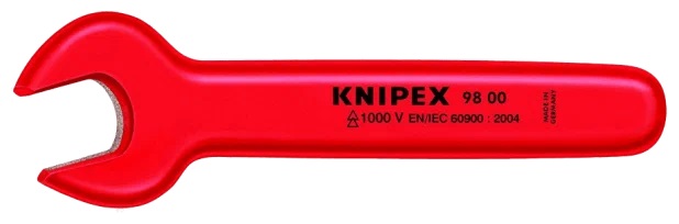

KNIPEX Ключ гаечный рожковый метрический VDE, размер под ключ 11 мм, L-120 мм, диэлектр.