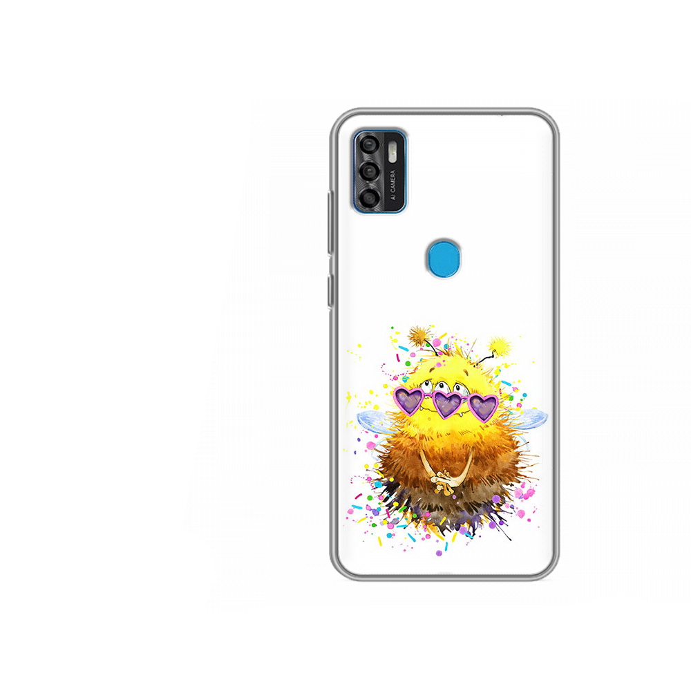 Чехол MyPads Tocco для ZTE Blade A7s 2020 Пушитый шмель (PT158171.472.143)