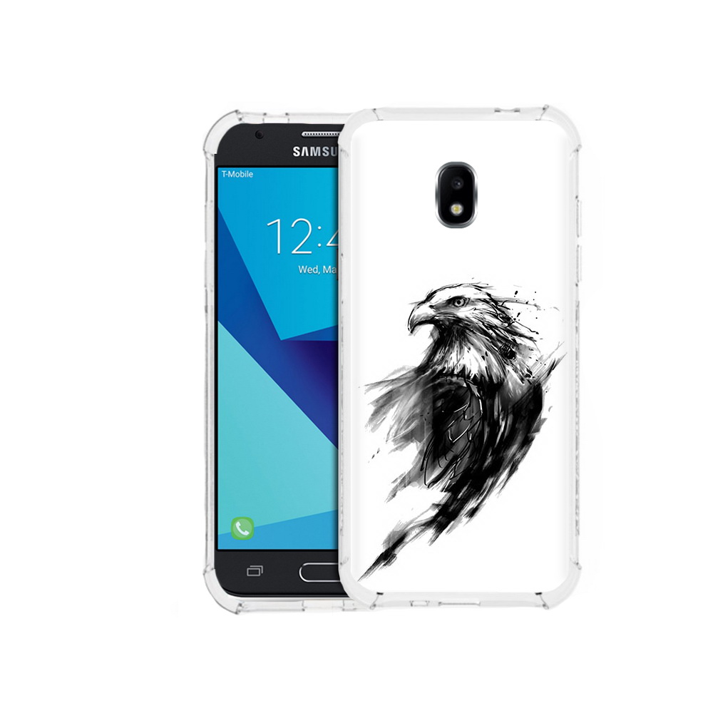 

Чехол MyPads Tocco для Samsung Galaxy J7 Pro чб птица (PT128255.589.670), Прозрачный, Tocco