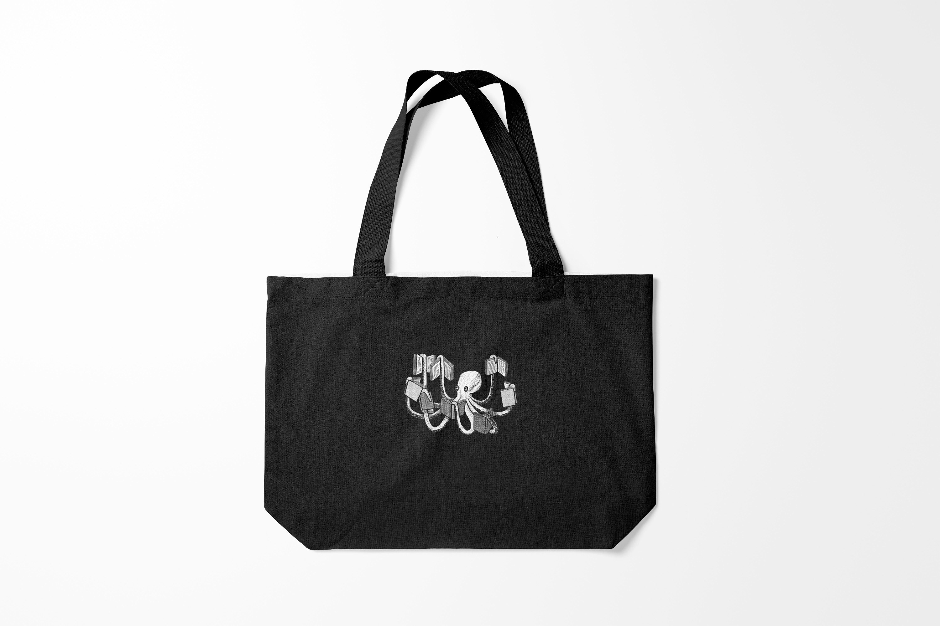 

Сумка шoппер унисекс Burnettie Книги Octopus Book, черный, Книги Octopus Book