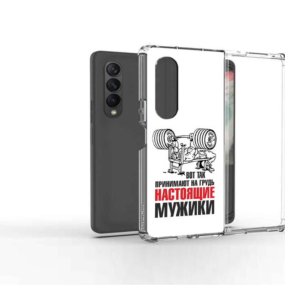 

Чехол MyPads Tocco для Samsung Galaxy Z Fold2 бодибилдинг для мужиков, Прозрачный, Tocco