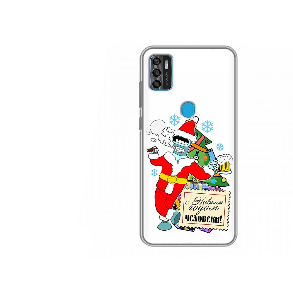 

Чехол MyPads Tocco для ZTE Blade A7s 2020 С новым годом человеки (PT158171.472.150), Tocco