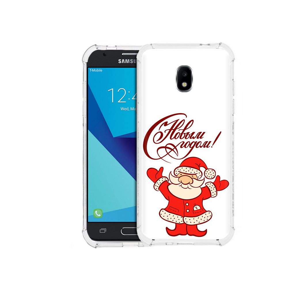 

Чехол MyPads Tocco для Samsung Galaxy J7 Pro Добрый дед мороз с новым годом 2023, Прозрачный, Tocco