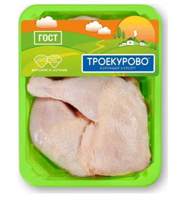 

Окорочок цыпленка-бройлера Троекурово охлажденный +-1 кг