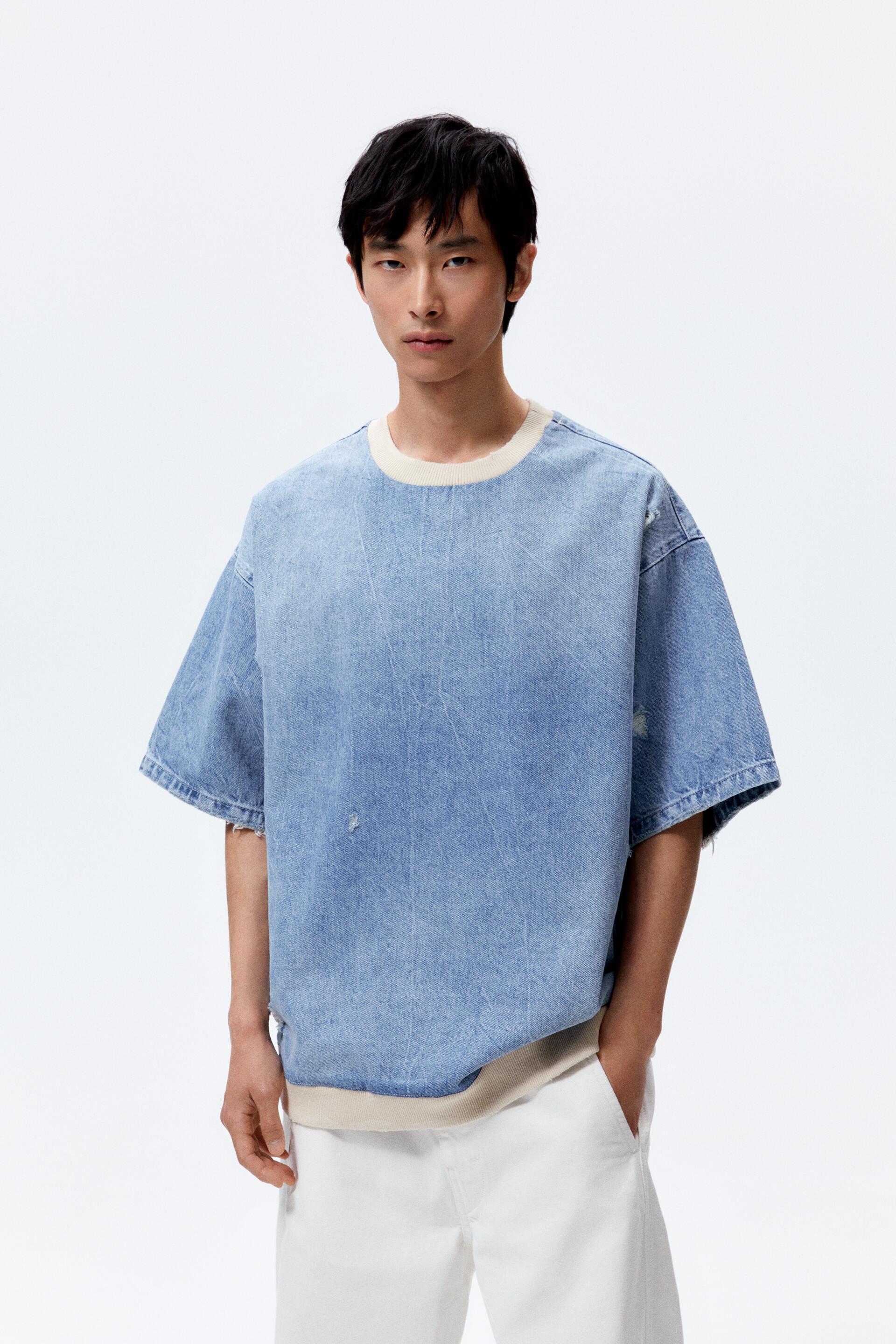 

Свитшот мужской ZARA 00840472 синий XL (доставка из-за рубежа), 00840472