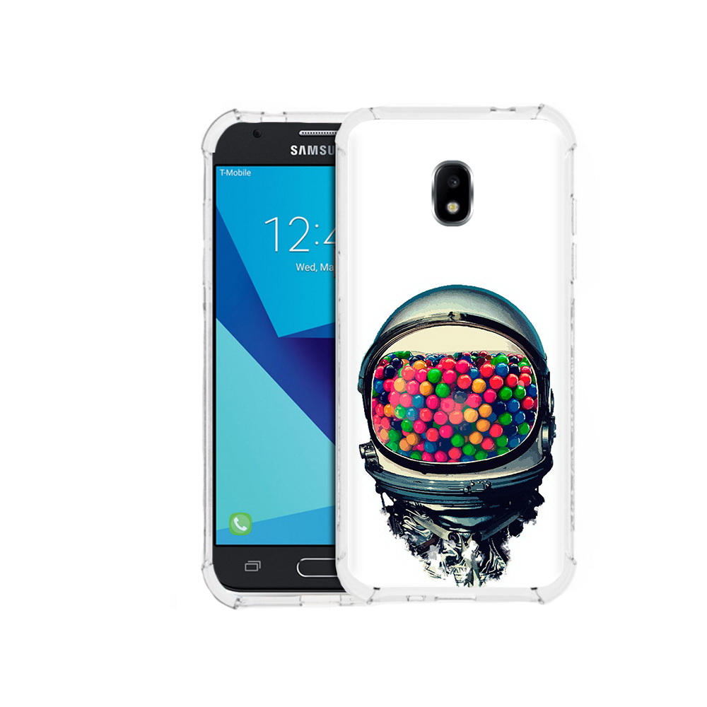 

Чехол MyPads Tocco для Samsung Galaxy J7 Pro шлем космонавта (PT128255.589.700), Прозрачный, Tocco
