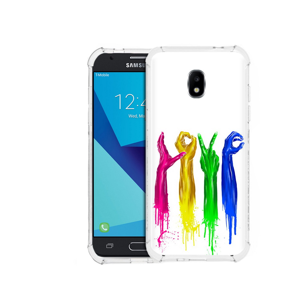 

Чехол MyPads Tocco для Samsung Galaxy J7 Pro яркие руки love (PT128255.589.707), Прозрачный, Tocco