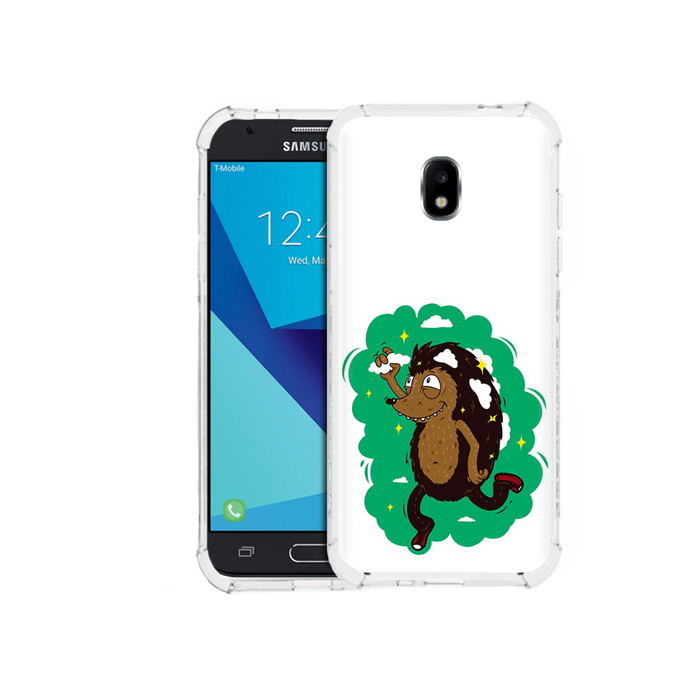 

Чехол MyPads Tocco для Samsung Galaxy J7 Pro Ежик в облаках (PT128255.589.77), Прозрачный, Tocco