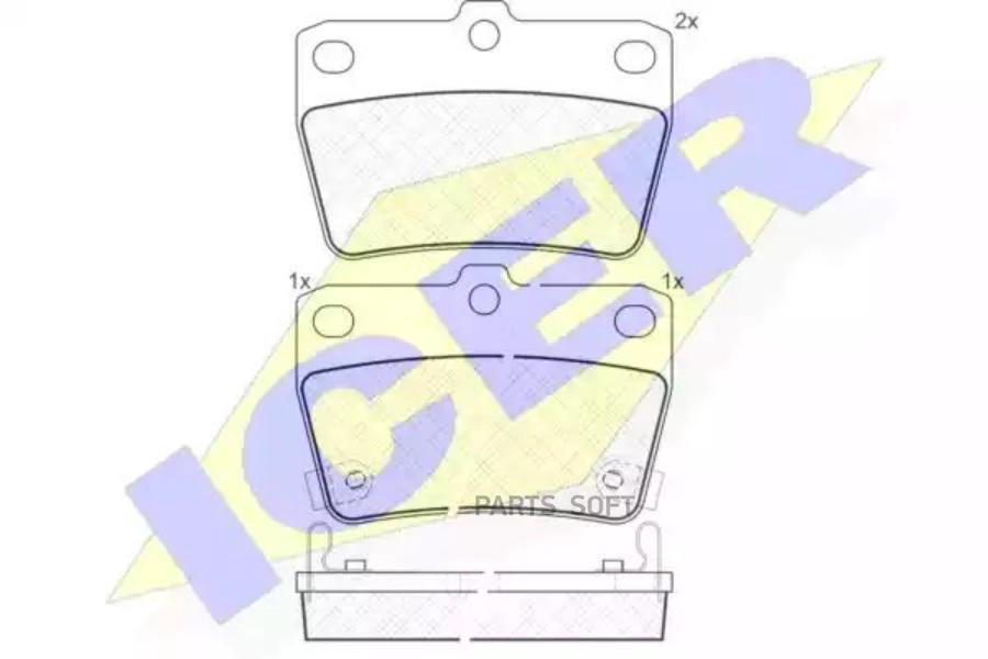 

Колодки Задние Toyota Rav 4 00- / Chery Tiggo Icer 181520 Icer арт. 181520
