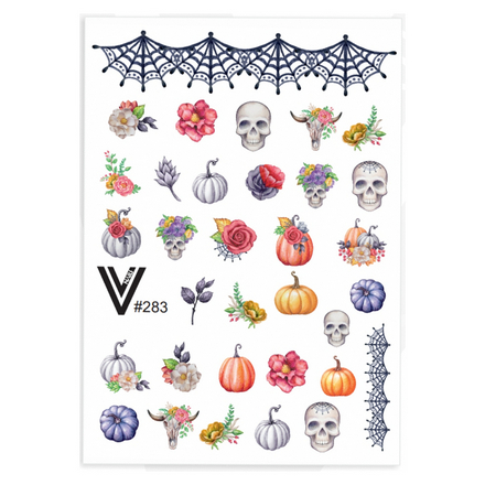 

Слайдер-дизайн Vogue Nails цветной предметы Helloween, Разноцветный