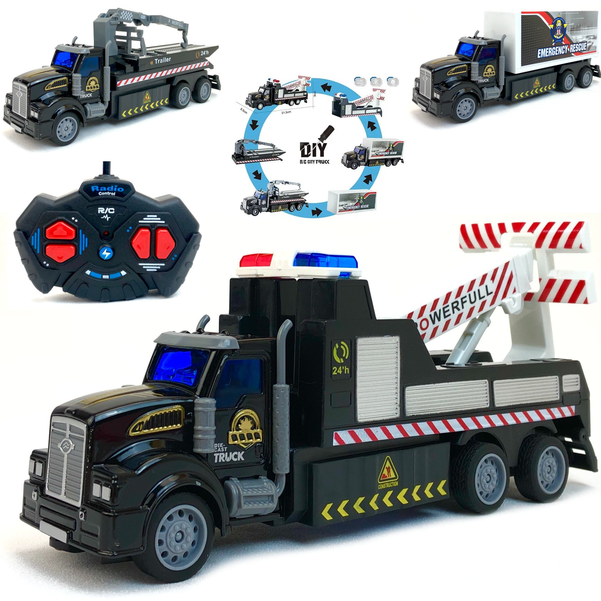 

Радиоуправляемая полицейская машина Playsmart Truck 3 в 1 110655
