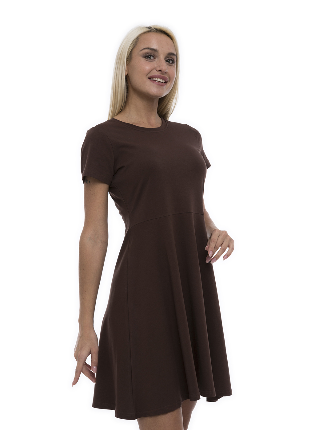 Платье женское Lunarable kelb002_ коричневое 50