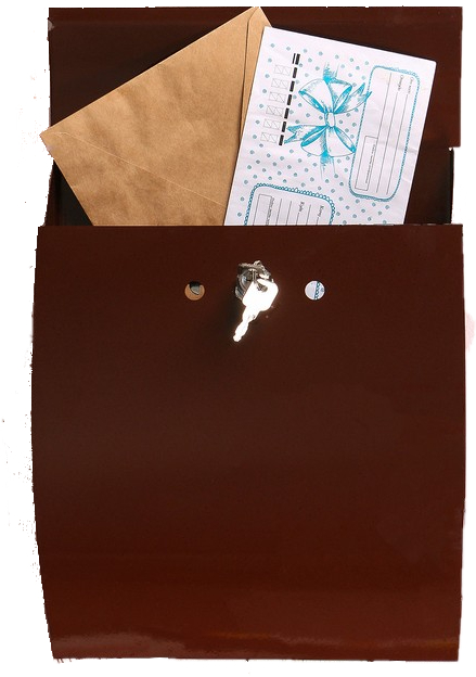фото Ящик почтовый с замком «гармония», вертикальный, коричневый, 26 х 33 х 8 см вселенная порядка