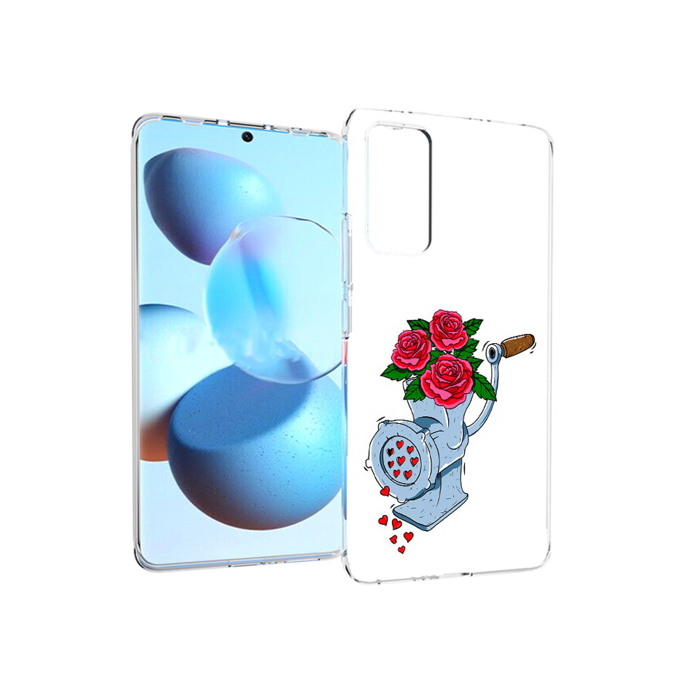 

Чехол MyPads Tocco для Xiaomi Mi Civi Цветочные сердца (PT172370.274.199), Прозрачный, Tocco