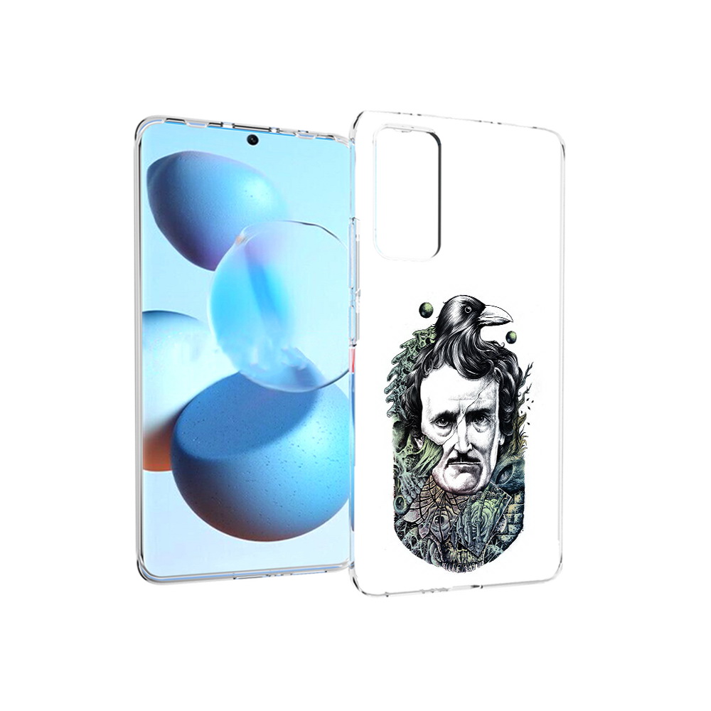 

Чехол MyPads Tocco для Xiaomi Mi Civi Эдгар Аллан с вороном (PT172370.274.203), Прозрачный, Tocco