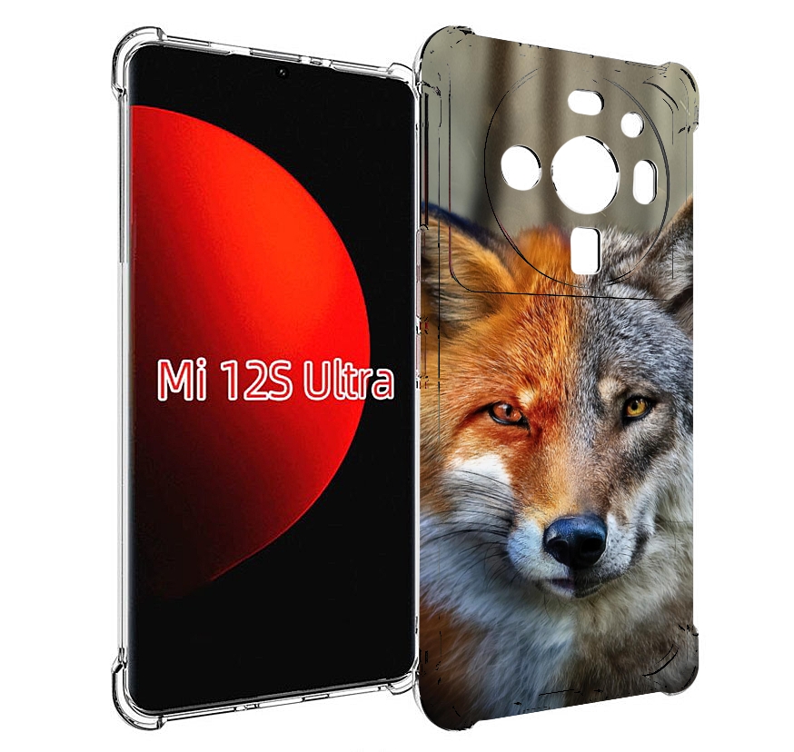 

Чехол MyPads волк-лиса для Xiaomi 12S Ultra, Прозрачный, Tocco