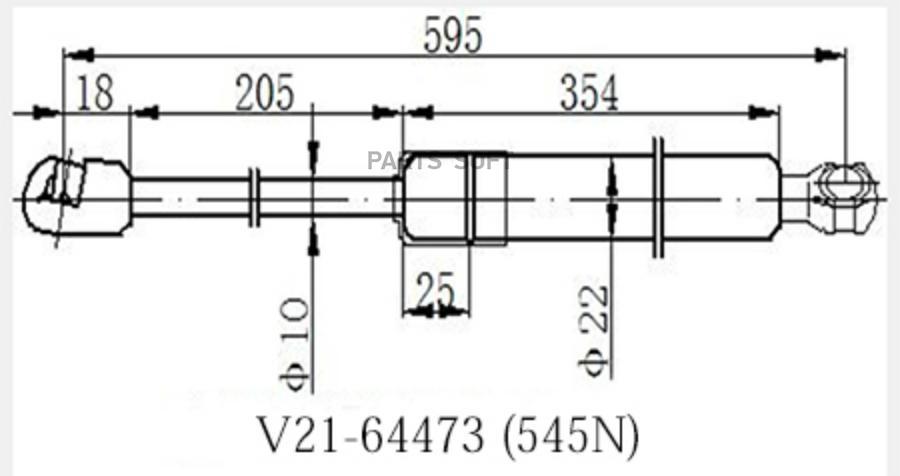 

Амортизатор багажника JETT V21-64473