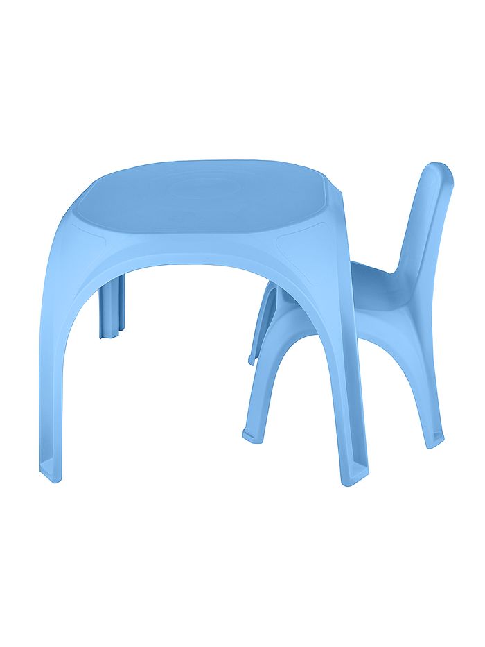 Детский стол и стул KETT-UP ОСЬМИНОЖКА пластиковый голубой KU266