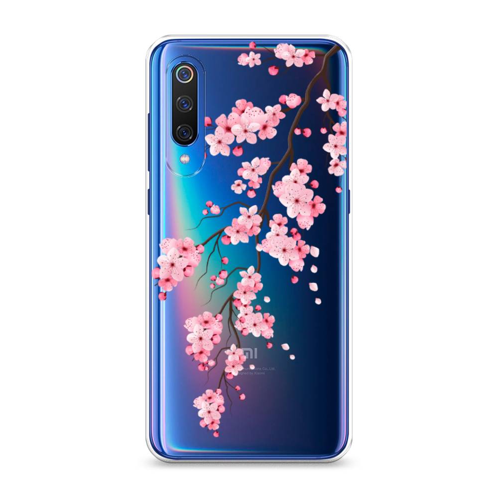 фото Чехол awog "розовая сакура" для xiaomi mi 9