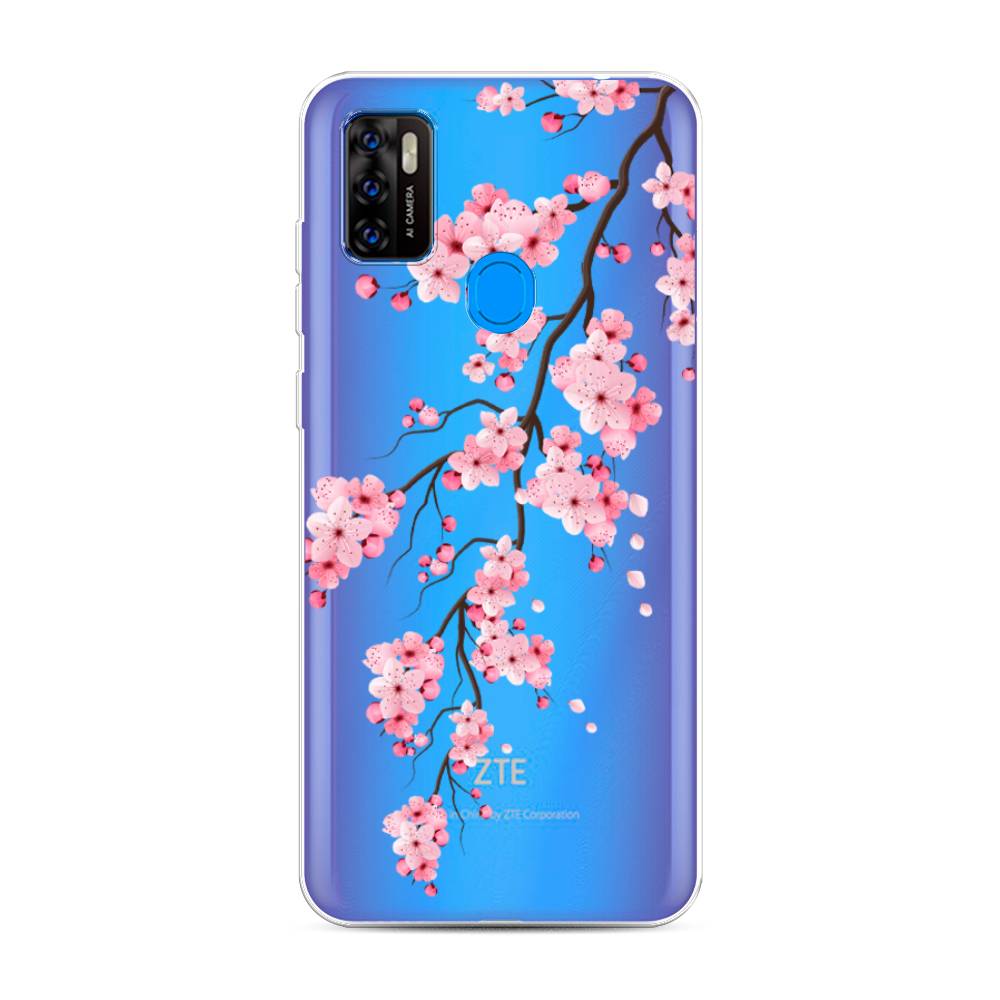 

Чехол Awog на ZTE Blade A7s 2020 / ЗТЕ Блэйд A7s 2020 "Розовая сакура", Розовый;коричневый, 133950-8