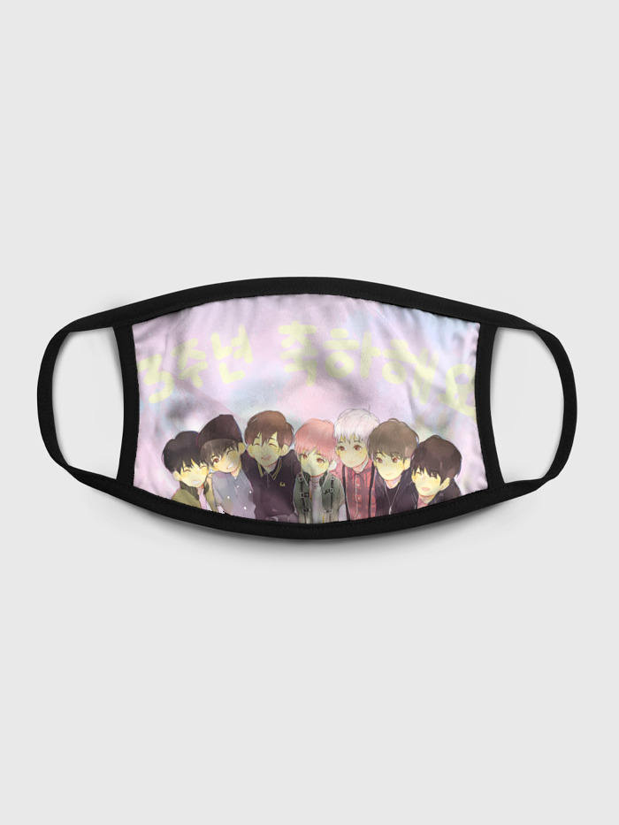 

Многоразовая маска унисекс Burnettie Love Bts, Разноцветный, Love Bts