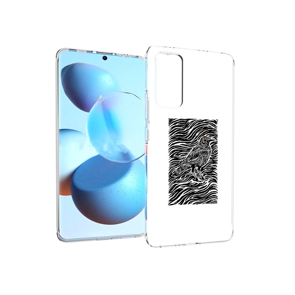 

Чехол MyPads Tocco для Xiaomi Mi Civi ворон в абстракции (PT172370.274.272), Прозрачный, Tocco