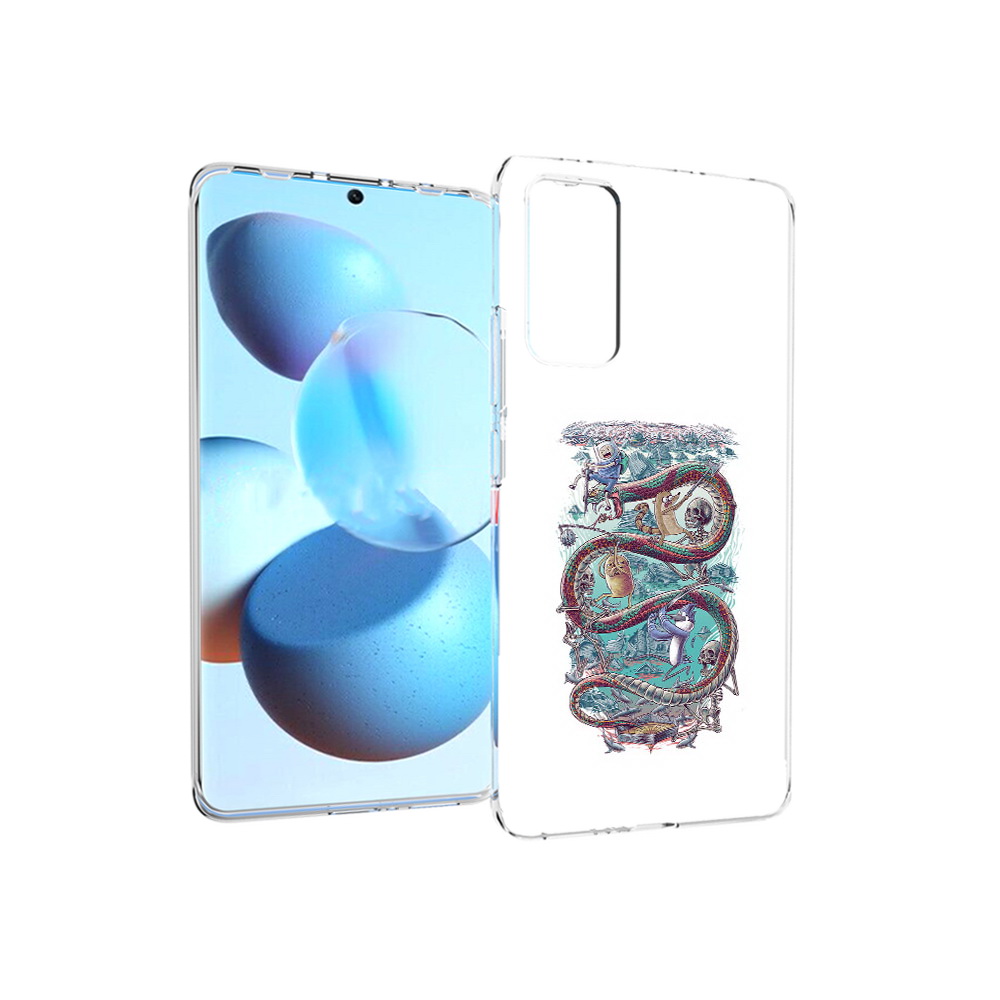 

Чехол MyPads Tocco для Xiaomi Mi Civi время приключений страшилка (PT172370.274.280), Прозрачный, Tocco