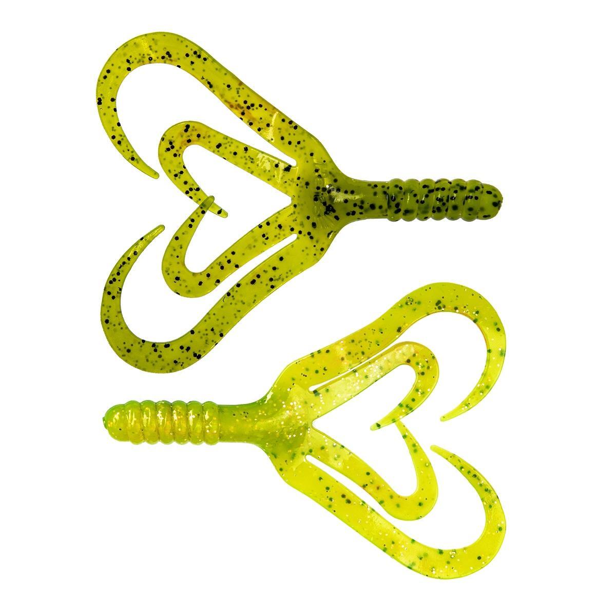 

Твистер несъедоб. Credo Four tail 3,35"/8,5 см Green Lime 100шт. (HS-20-010-N) Helios