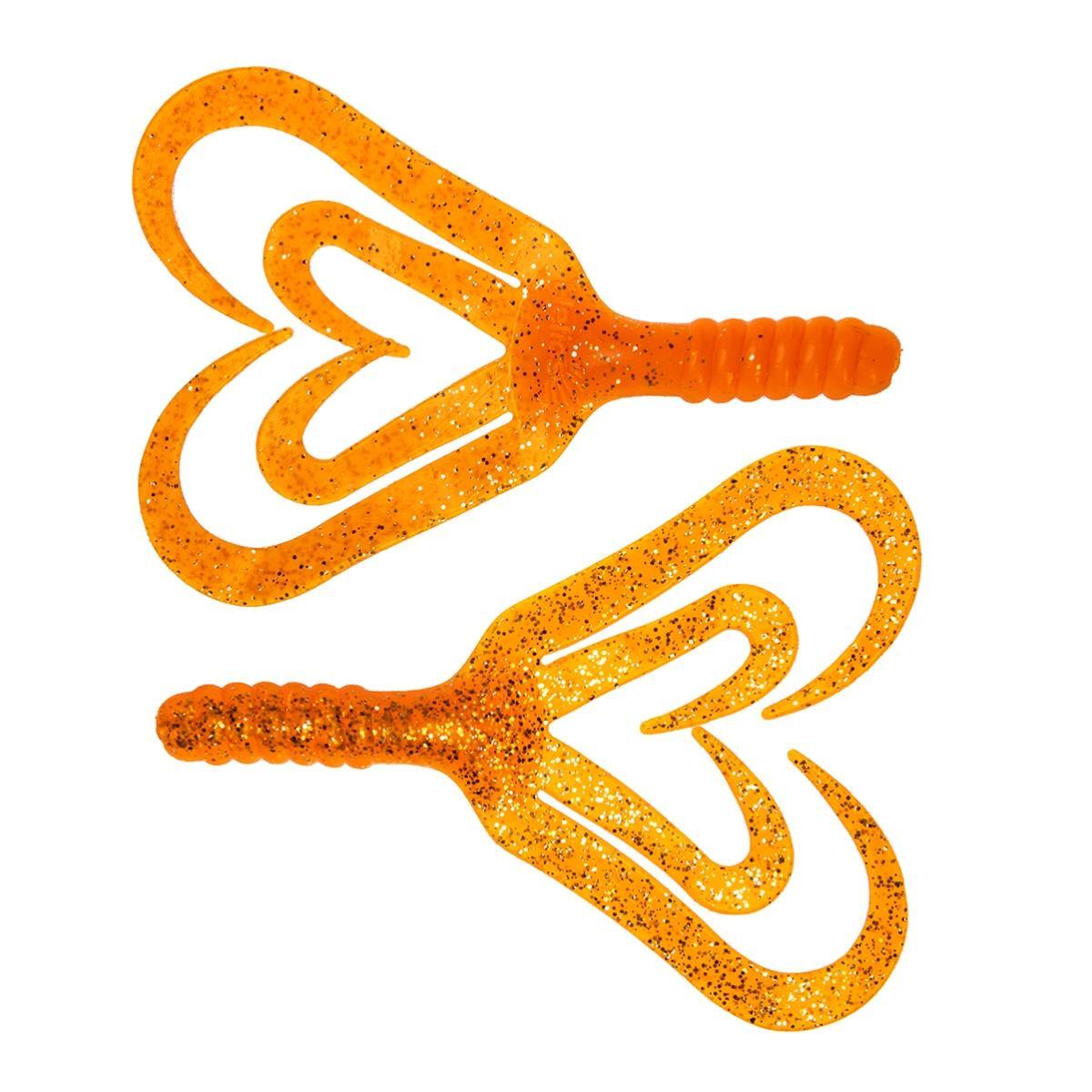

Твистер Credo Four tail 3,35"/8,5 см Orange & Sparkles 100шт. (HS-20-022-N) Helios