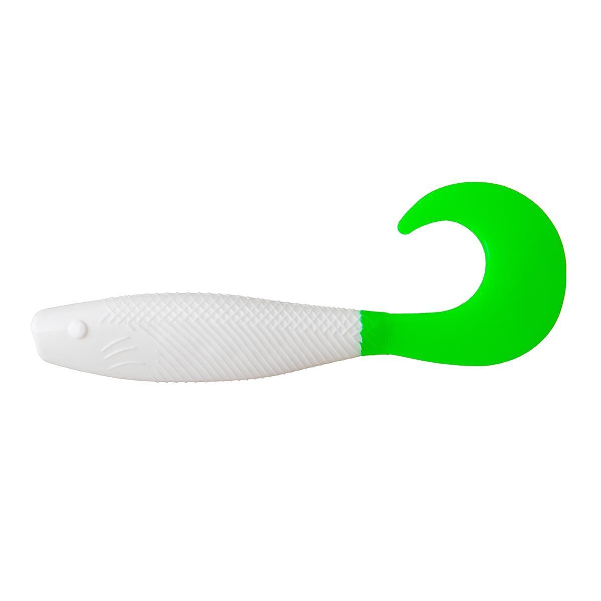 

Твистер несъедоб. Hybrid 3,15"/8,0 см White & Green 100шт. (HS-14-016-N) Helios