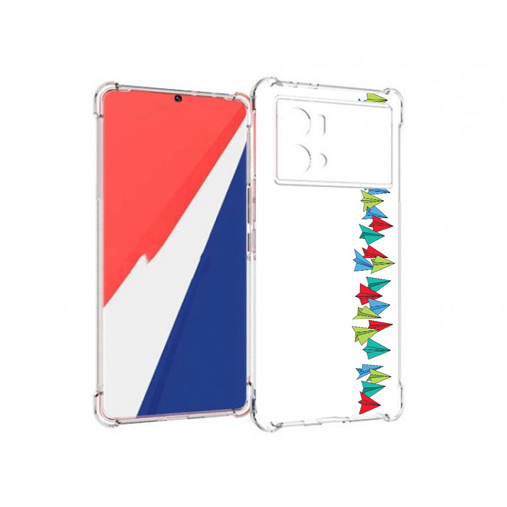 

Чехол MyPads Tocco для Vivo 9 Pro самолетики из листочков (PT226978.402.593), Прозрачный, Tocco