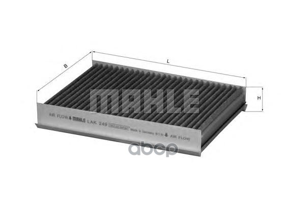 

Фильтр салона угольный Mahle/Knecht lak249