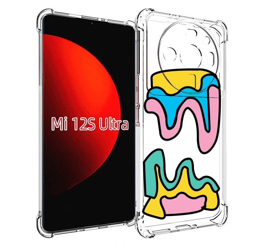 

Чехол MyPads вытекающая-абстракция для Xiaomi 12S Ultra, Прозрачный, Tocco