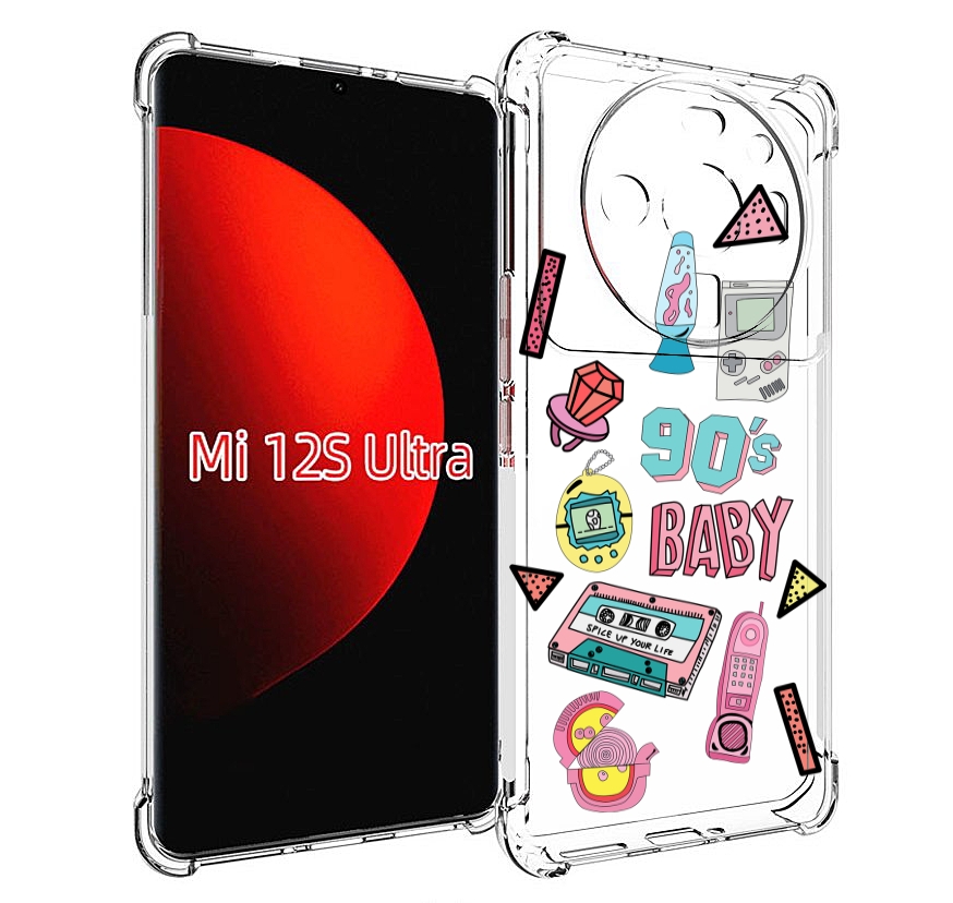 

Чехол MyPads гаджеты-90х для Xiaomi 12S Ultra, Прозрачный, Tocco