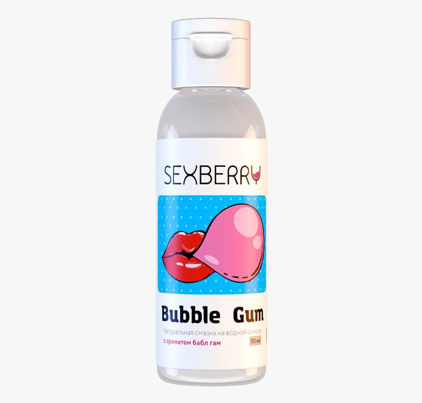 фото Интимная смазка sexberry с ароматом bubble gum, 50 мл smaska