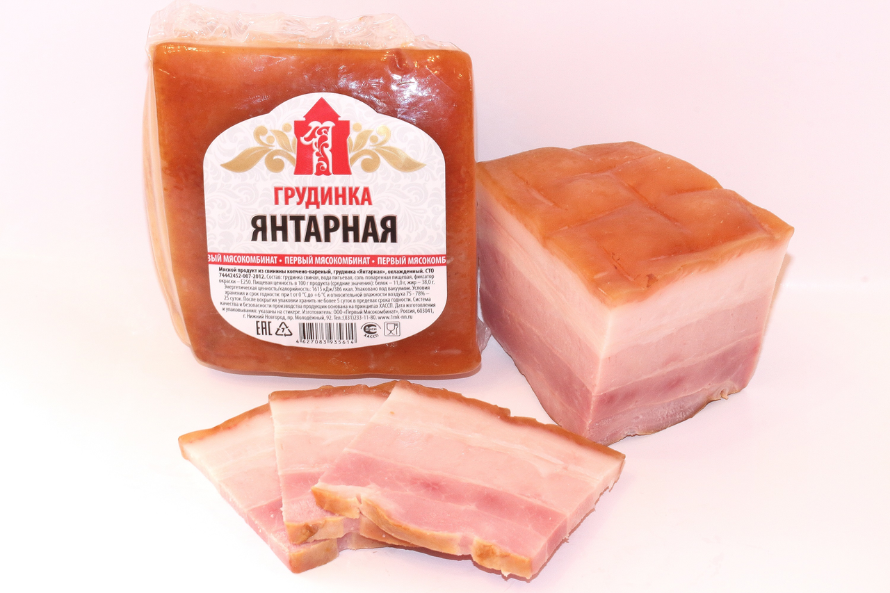 

Грудинка Первый мясокомбинат Янтарная 300 г