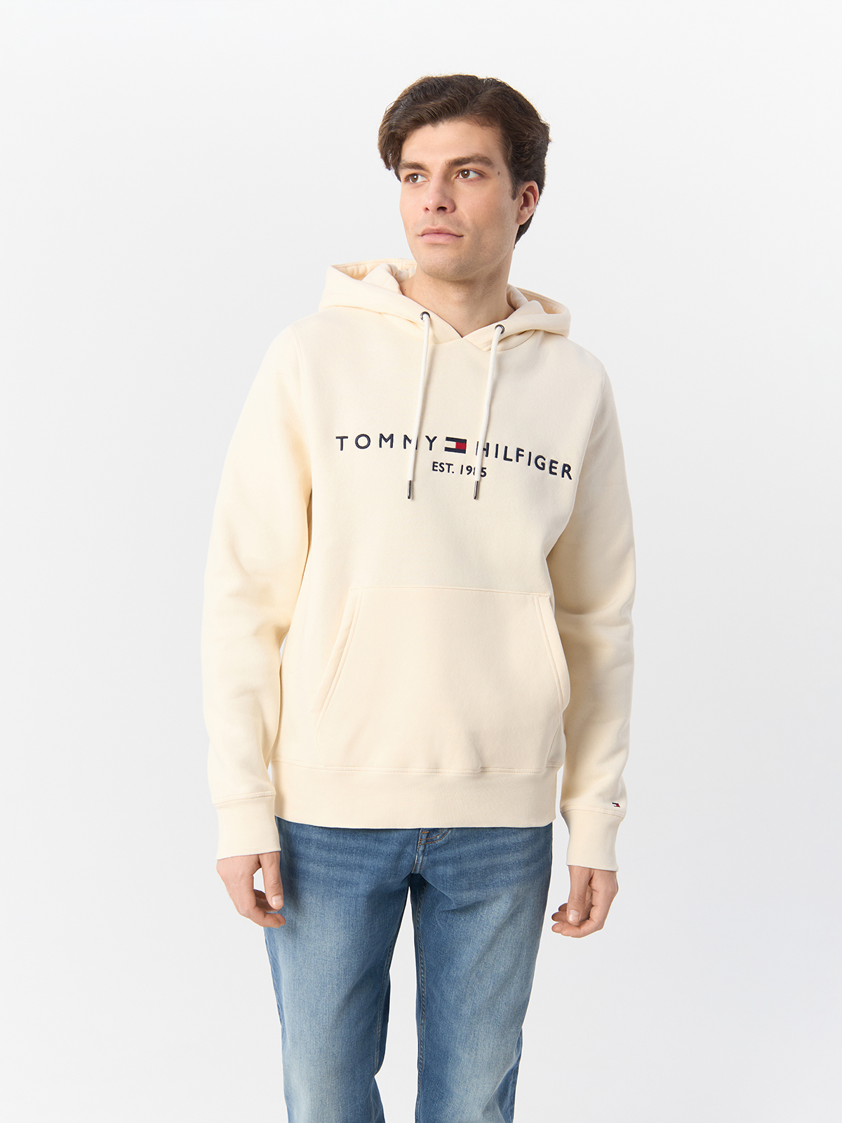 Худи мужское Tommy Hilfiger Tommy Logo Hoody MW0MW11599AEF бежевое XL 17091₽