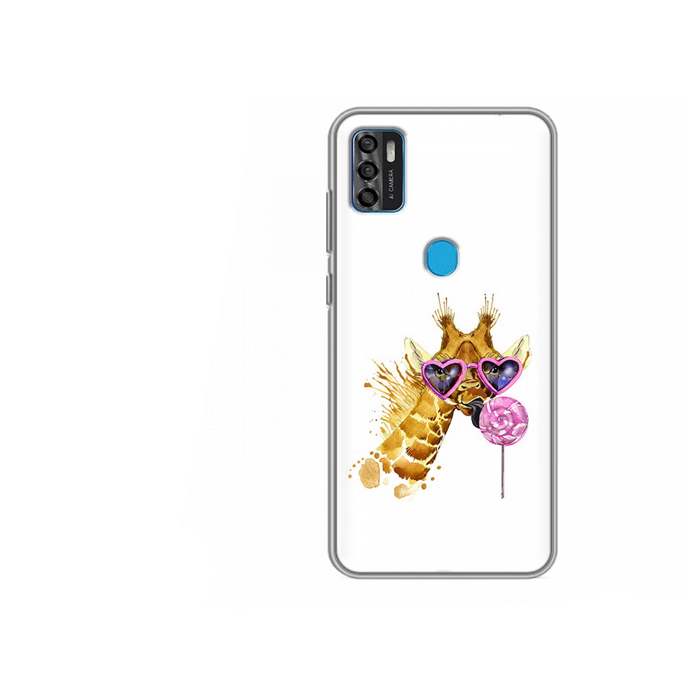 Чехол MyPads Tocco для ZTE Blade A7s 2020 акварельный жираф (PT158171.472.217)