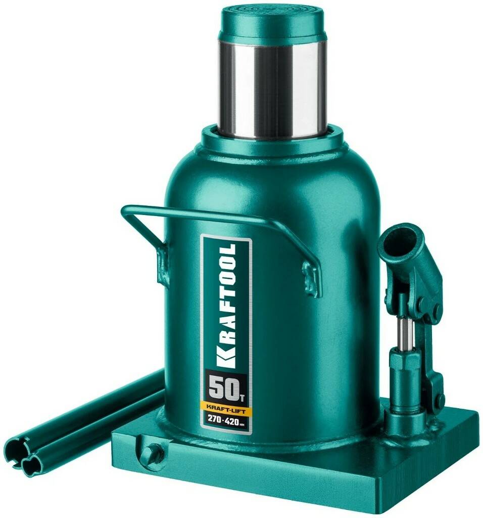 

KRAFTOOL KRAFT-LIFT 50т, 270-420мм домкрат бутылочный гидравлический, KRAFT BODY (43462-50